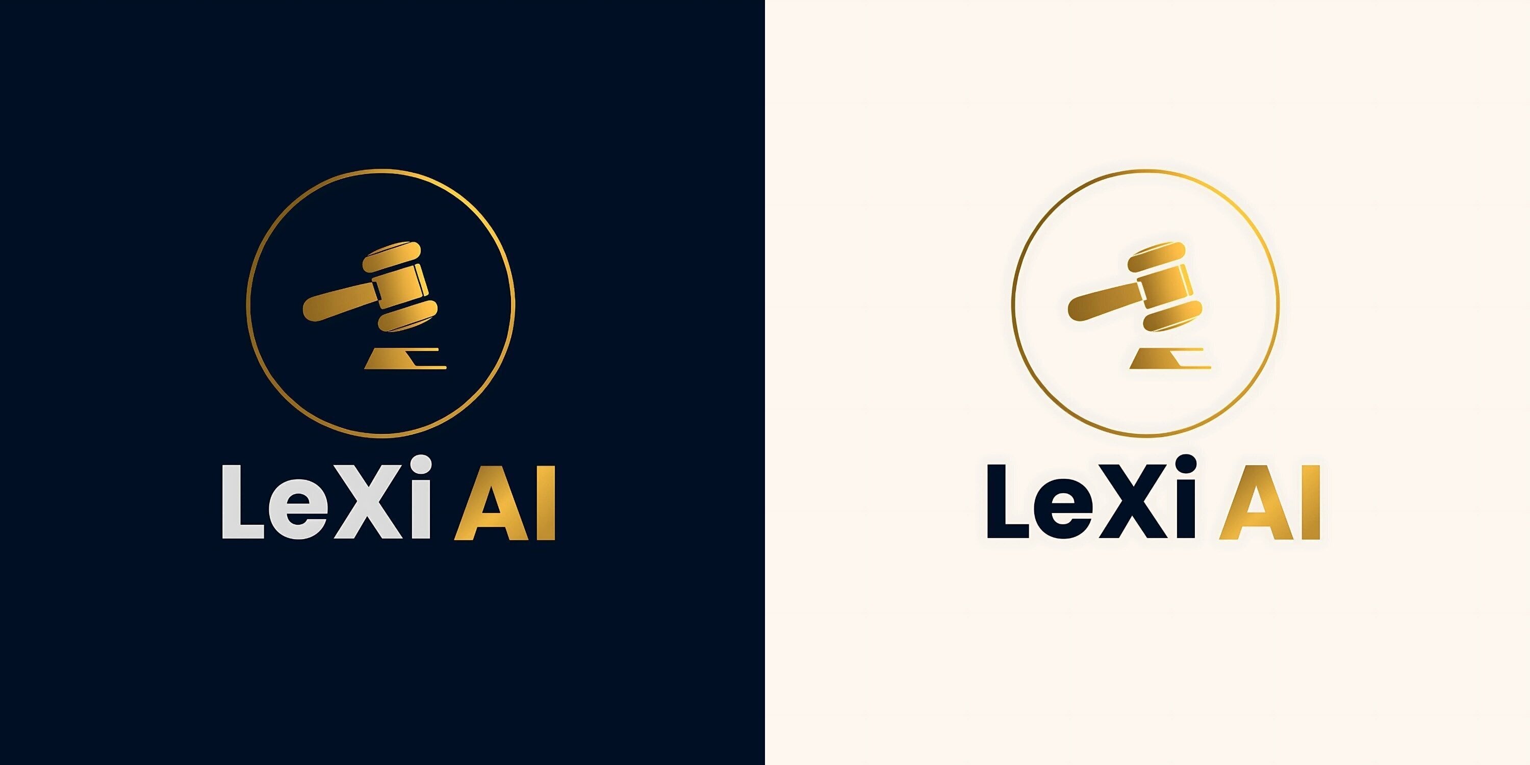 LeXi branding – dual theme logo mockup